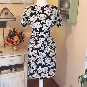 Vintage  Panache at Rustin's Black and White Dress. Retro, Lightweight,  Coastal
